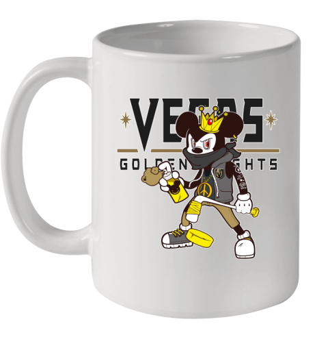 Vegas Golden Knights NHL Hockey Mickey Peace Sign Sports Ceramic Mug 11oz