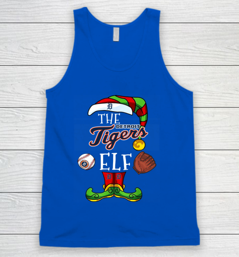 Detroit Tigers Christmas ELF Funny MLB Tank Top 4