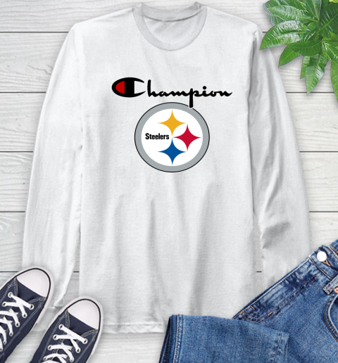 NFL Football Pittsburgh Steelers Champion Shirt Long Sleeve T-Shirt