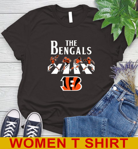 NFL Football Cincinnati Bengals The Beatles Rock Band Shirt Women's T-Shirt 9