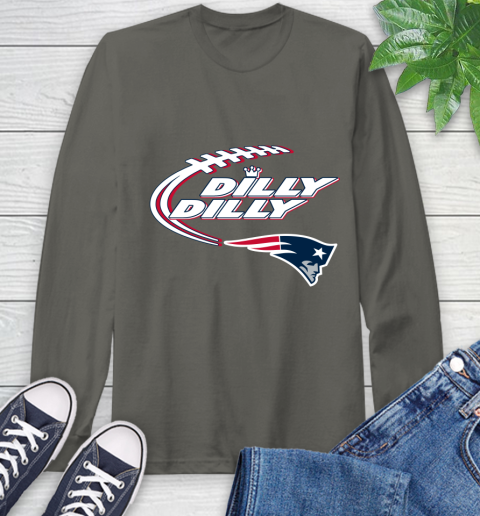 NFL New England Patriots Dilly Dilly Football Sports Long Sleeve T-Shirt 8