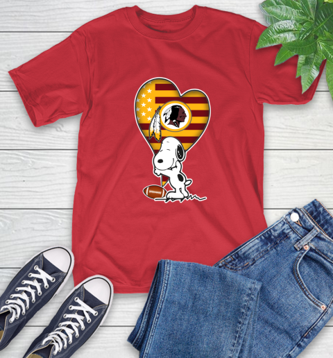 Washington Redskins NFL Football The Peanuts Movie Adorable Snoopy T-Shirt 10