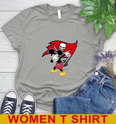 Tampa Bay Buccaneers NFL Football Dabbing Mickey Disney Sports Women's T-Shirt 11