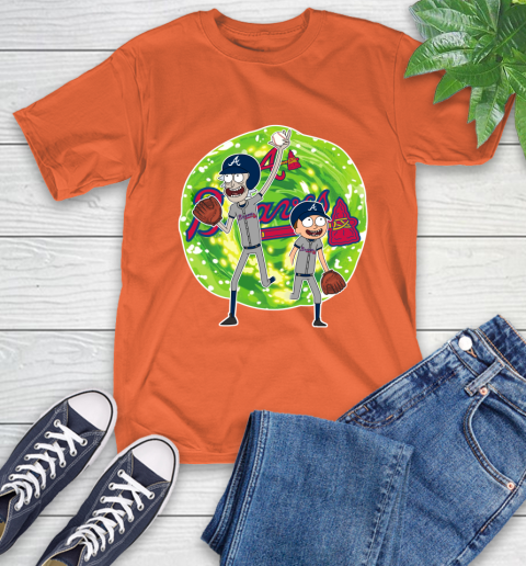 MLB Atlanta Braves Rick And Morty Baseball Sports T-Shirt 5