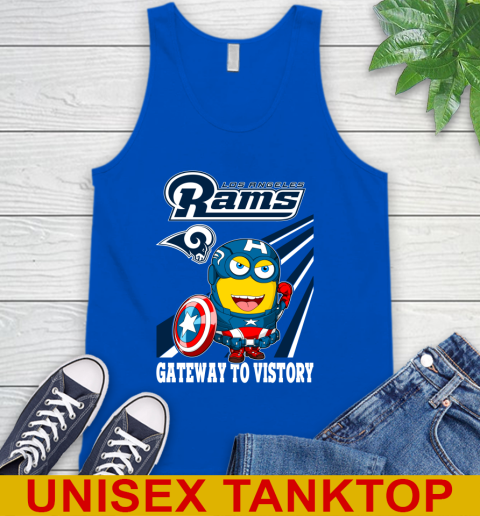 NFL Football Los Angeles Rams Captain America Marvel Avengers Minion Shirt Tank Top 4