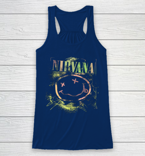 Vintage Nirvanas Smile Design Limited Racerback Tank 6