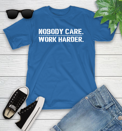 Lamar Jackson Nobody Cares Work Harder Youth T-Shirt 12