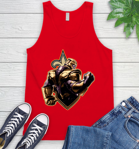 NFL Thanos Avengers Endgame Football Sports New Orleans Saints Tank Top 6