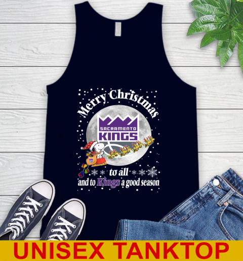 Sacramento Kings Merry Christmas To All And To Kings A Good Season NBA Basketball Sports Tank Top 2
