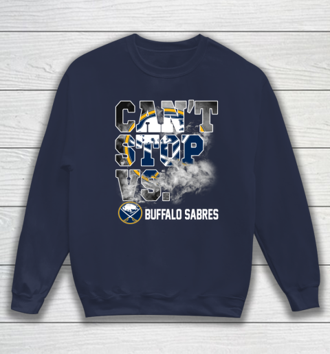 NHL Buffalo Sabres Hockey Can't Stop Vs Sweatshirt 3 NHL Buffalo Sabres Hockey Can't Stop Vs Sweatshirt - Image 3