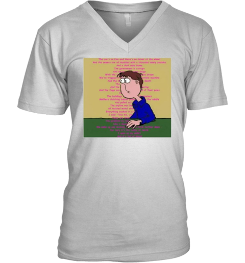 Dead Jon Blues Godspeed You Black Emperor V-Neck T-Shirt
