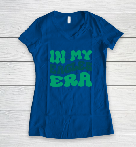 Retro In My Eagles Era Women's V-Neck T-Shirt 5