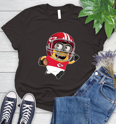 NFL Kansas City Chiefs Minions Disney Football Sports Women's T-Shirt 8