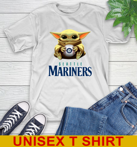 MLB Baseball Seattle Mariners Star Wars Baby Yoda Shirt