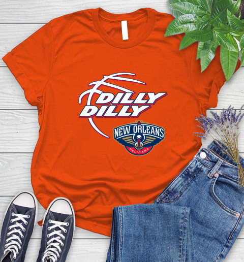 NBA New Orleans Pelicans Dilly Dilly Basketball Sports Women's T-Shirt 4