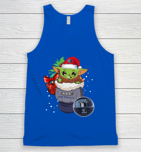 Memphis Grizzlies Christmas Baby Yoda Star Wars Funny Happy NBA Tank Top 5
