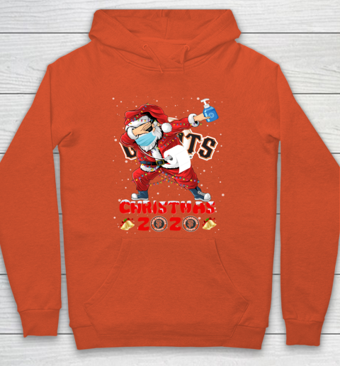 San Francisco Giants Funny Santa Claus Dabbing Christmas 2020 MLB Hoodie 3