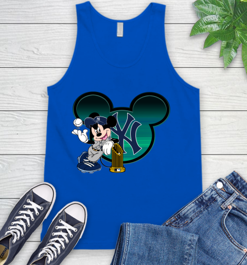 MLB New York Yankees The Commissioner's Trophy Mickey Mouse Disney Tank Top 5
