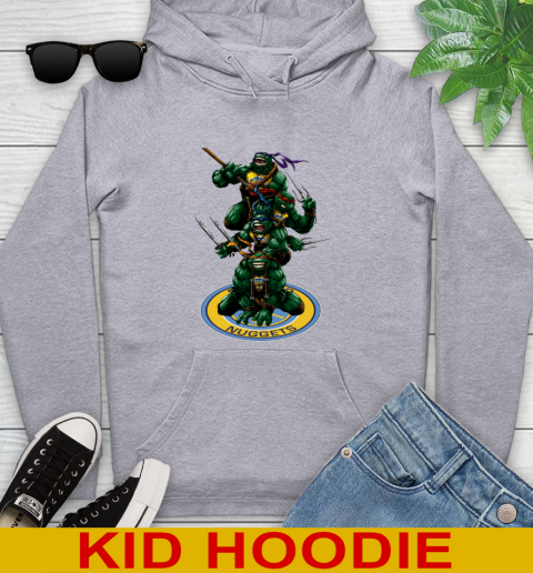 NBA Basketball Denver Nuggets Teenage Mutant Ninja Turtles Shirt Youth Hoodie 6