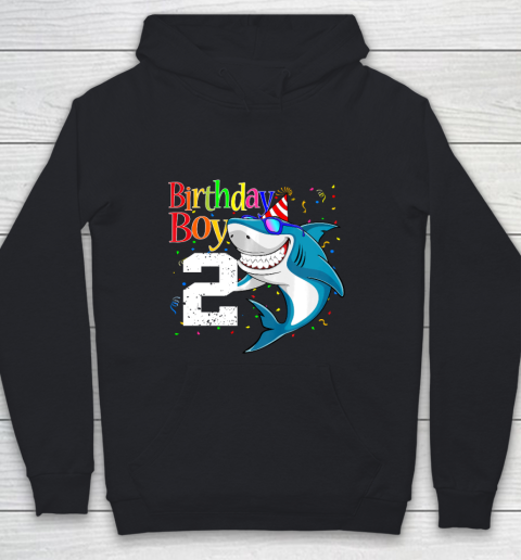 Kids 2nd Birthday Boy Shark Shirts 2 Jaw Some Four Tees Boys 2 Years Old Youth Hoodie