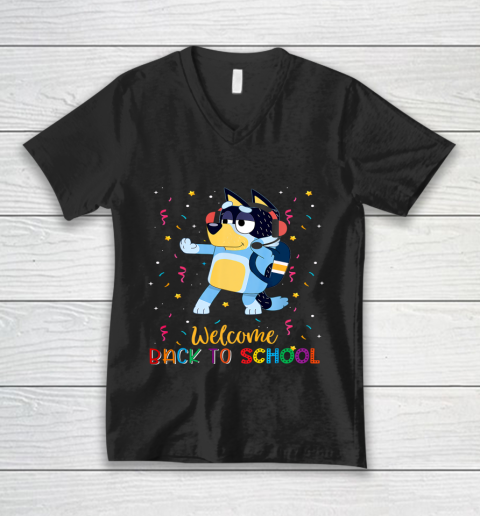 Welcome Back To School Blueys We Missed You V-Neck T-Shirt