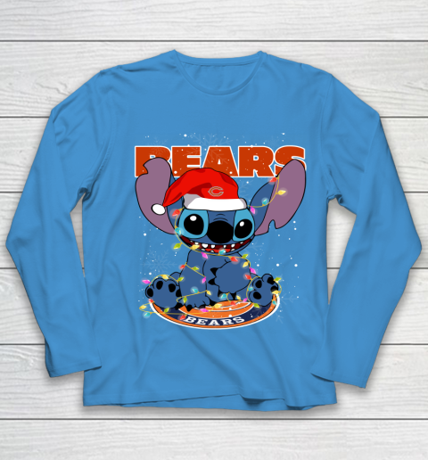 Chicago Bears NFL Football noel stitch Christmas Youth Long Sleeve 4