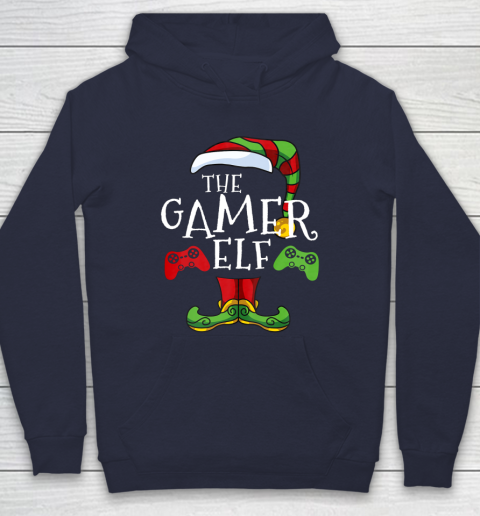 Gamer Elf Family Matching Christmas Funny Gaming Pajama Hoodie 2