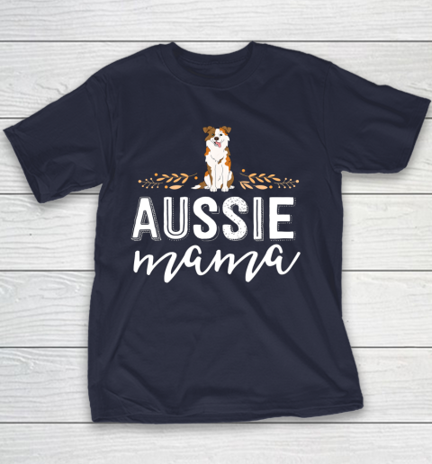 Dog Mom Shirt Aussie Mama Dog Mom Shirt For Women Australian Shepherd Youth T-Shirt 2