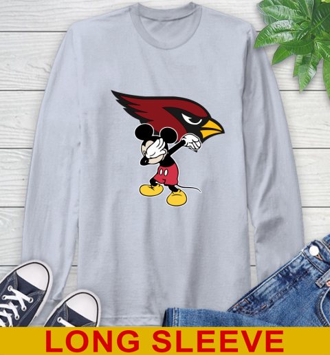 Arizona Cardinals NFL Football Dabbing Mickey Disney Sports Long Sleeve T-Shirt 6