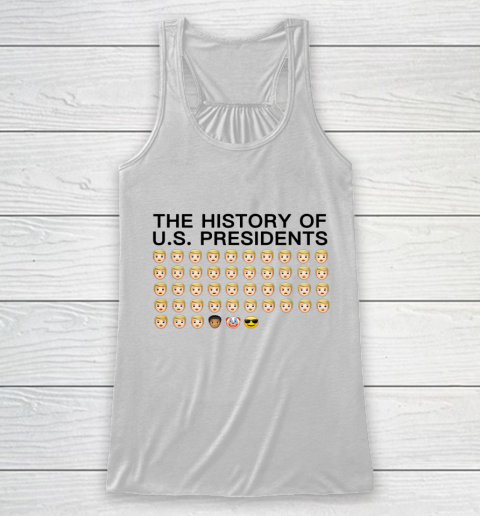 Emojis History of US Presidents Funny Anti Trump Racerback Tank