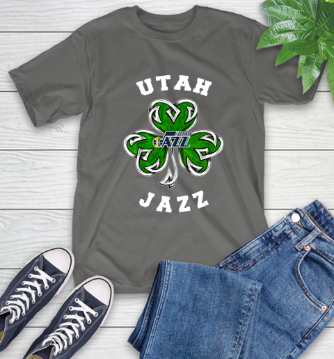 NBA Utah Jazz Three Leaf Clover St Patrick's Day Basketball Sports T-Shirt 10