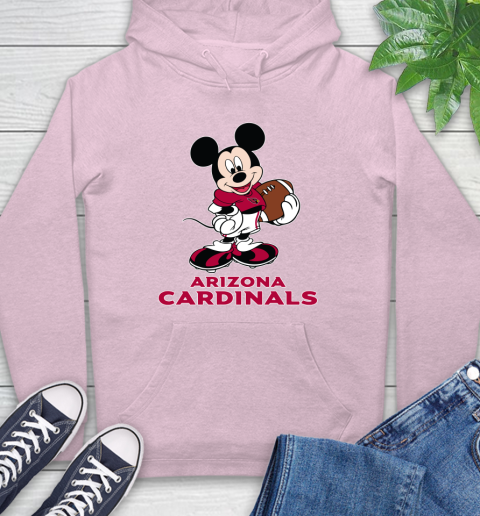 NFL Football Arizona Cardinals Cheerful Mickey Mouse Shirt Hoodie 10