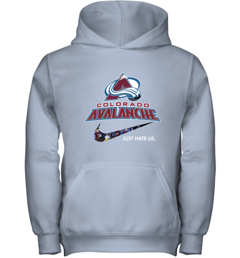 NHL Team Colorado Avalanche x Nike Just Hate Us Hockey Youth Hoodie
