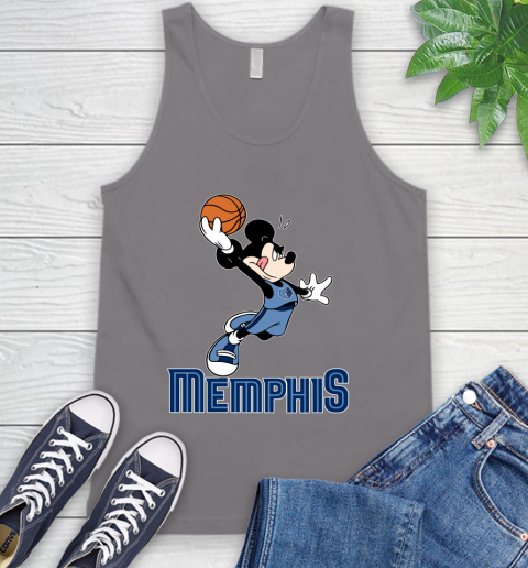NBA Basketball Memphis Grizzlies Cheerful Mickey Mouse Shirt Tank Top 7