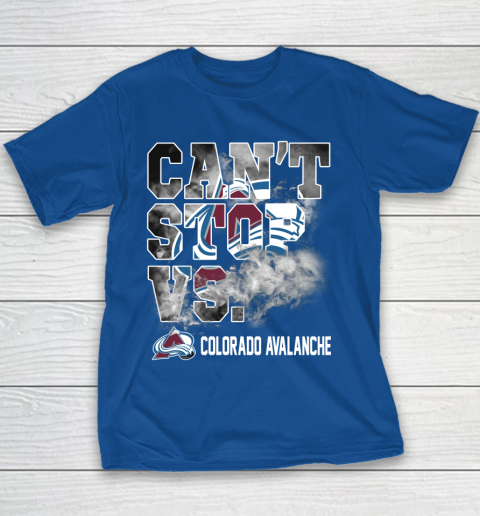 NHL Colorado Avalanche Hockey Can't Stop Vs Youth T-Shirt 6