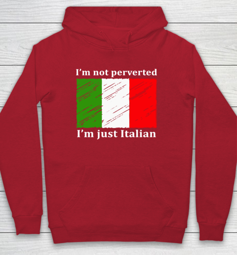 I'm Not Perverted I'm Just Italian Youth Hoodie 7