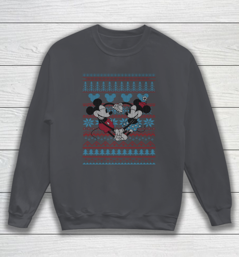 Disney Mickey And Minnie Mouse Christmas Ugly Sweater Style Sweatshirt 4