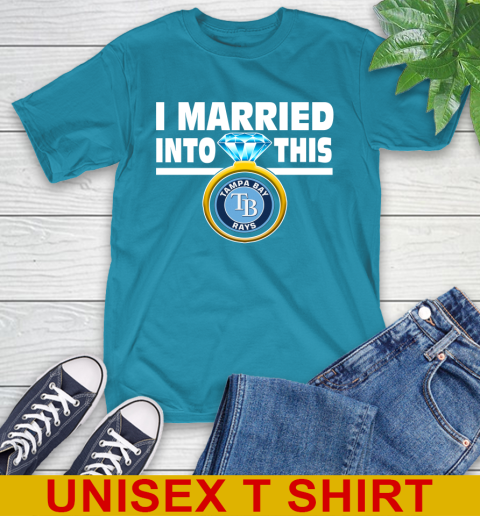 Tampa Bay Rays MLB Baseball I Married Into This My Team Sports T-Shirt 9