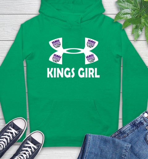 NBA Sacramento Kings Girl Under Armour Basketball Sports Hoodie 8
