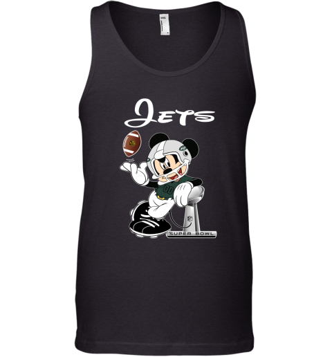 Mickey Jets Taking The Super Bowl Trophy Football Tank Top