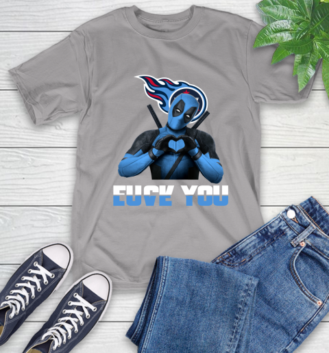 NHL Tennessee Titans Deadpool Love You Fuck You Football Sports T-Shirt 6
