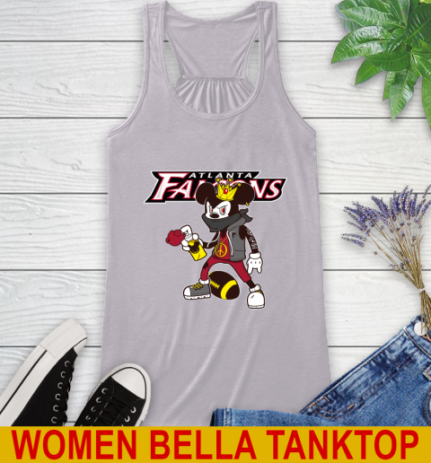 Atlanta Falcons NFL Football Mickey Peace Sign Sports Racerback Tank 5