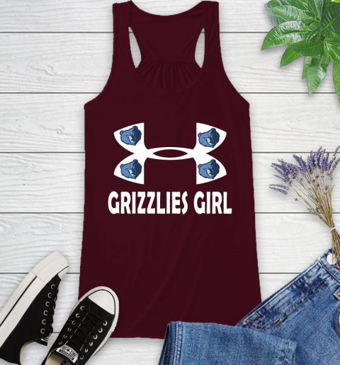 NBA Memphis Grizzlies Girl Under Armour Basketball Sports Racerback Tank 2