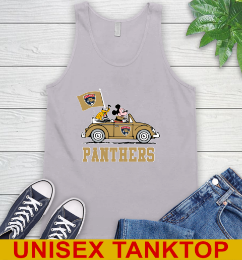 NHL Hockey Florida Panthers Pluto Mickey Driving Disney Shirt Tank Top 4