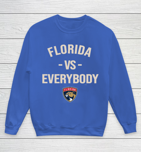 Florida Panthers Vs Everybody Youth Sweatshirt 6