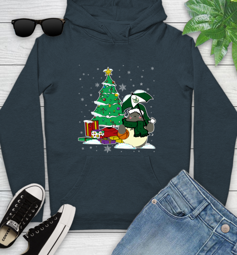 Milwaukee Bucks NBA Basketball Cute Tonari No Totoro Christmas Sports Youth Hoodie 10