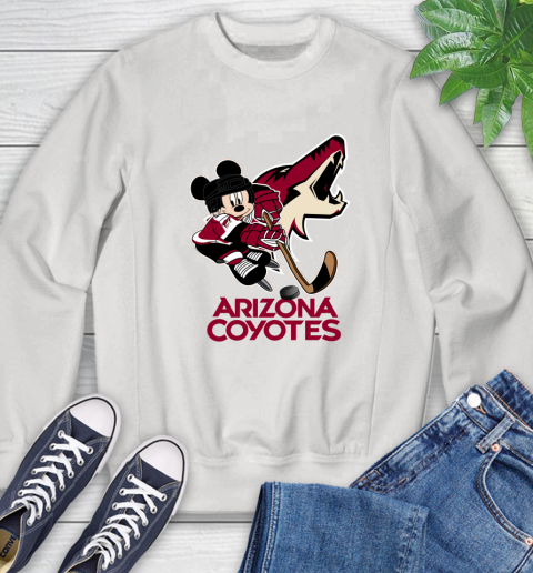 NHL Arizona Coyotes Mickey Mouse Disney Hockey T Shirt Sweatshirt