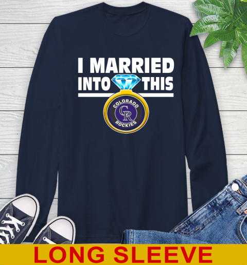 Detroit Tigers MLB Baseball I Married Into This My Team Sports (2) Long Sleeve T-Shirt 3