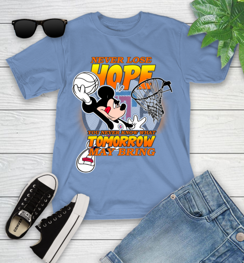 LA Clippers NBA Basketball Mickey Disney Never Lose Hope Youth T-Shirt 15
