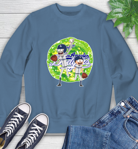 MLB Los Angeles Dodgers Rick And Morty Baseball Sports Sweatshirt 7